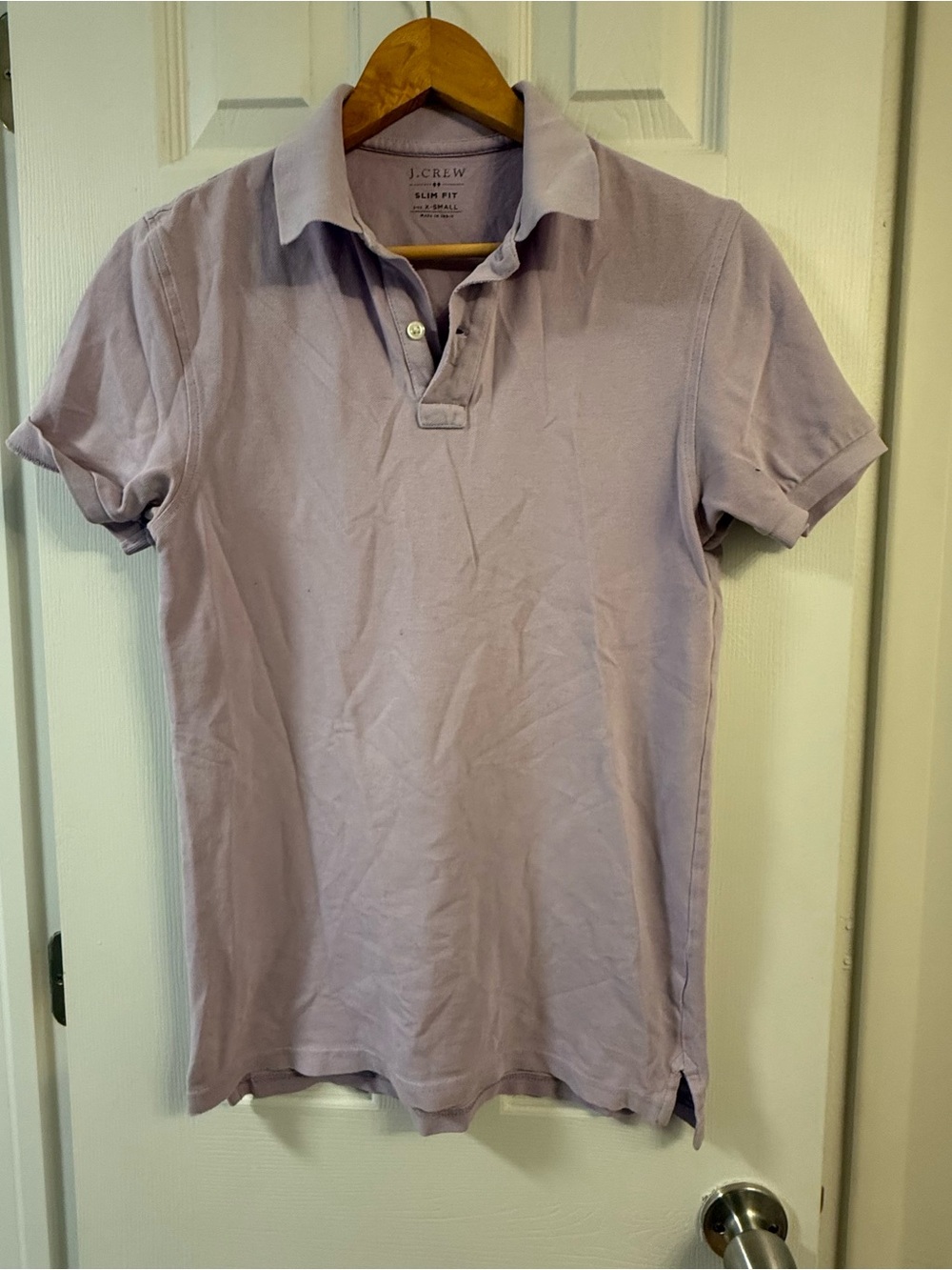 J. Crew Men’s Slim Fit Polo — Light Lavender